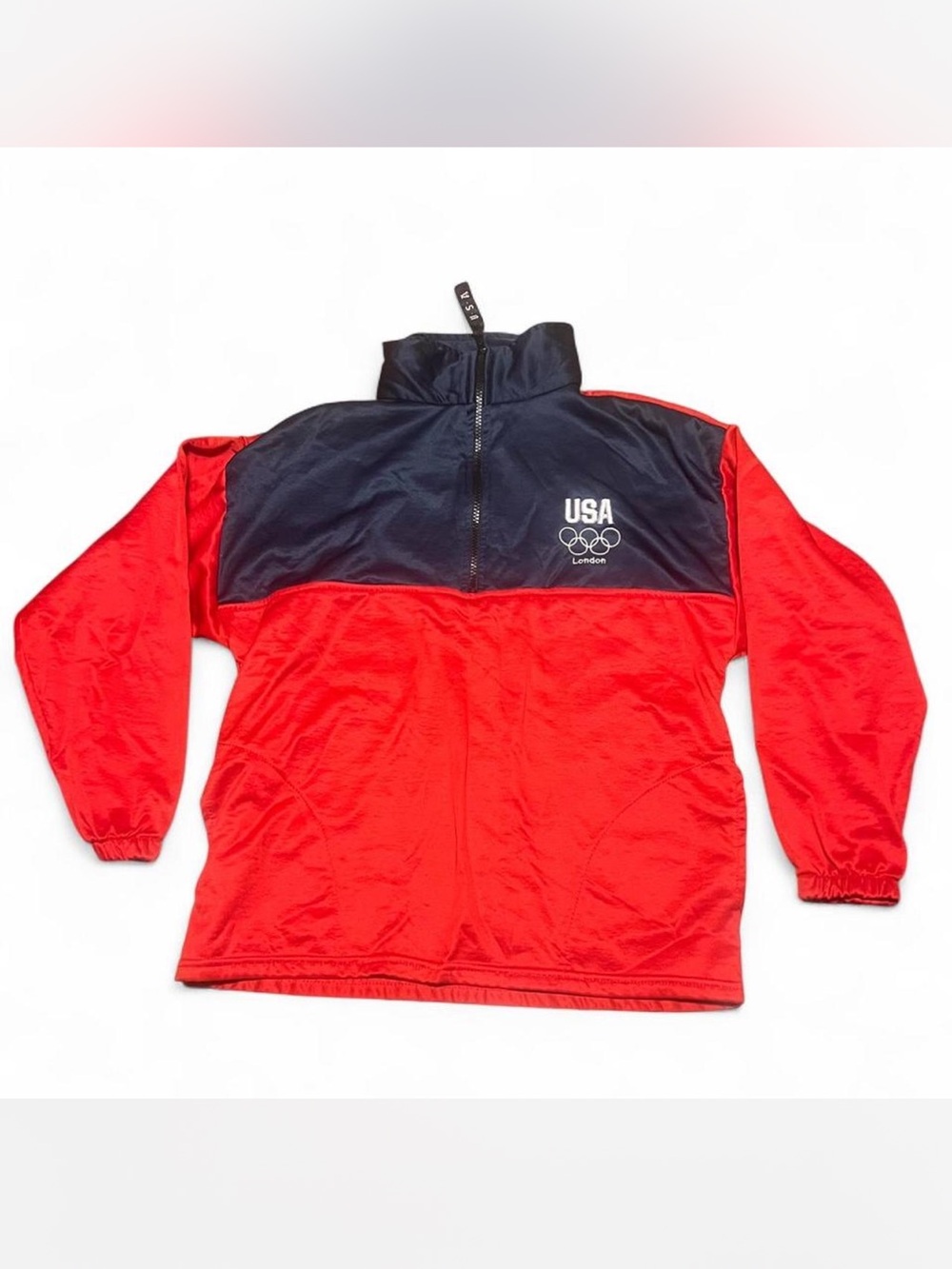 🔥 VINTAGE 2012 USA OLYMPICS LONDON 1/4 ZIP PULLOVER JACKET 🔥